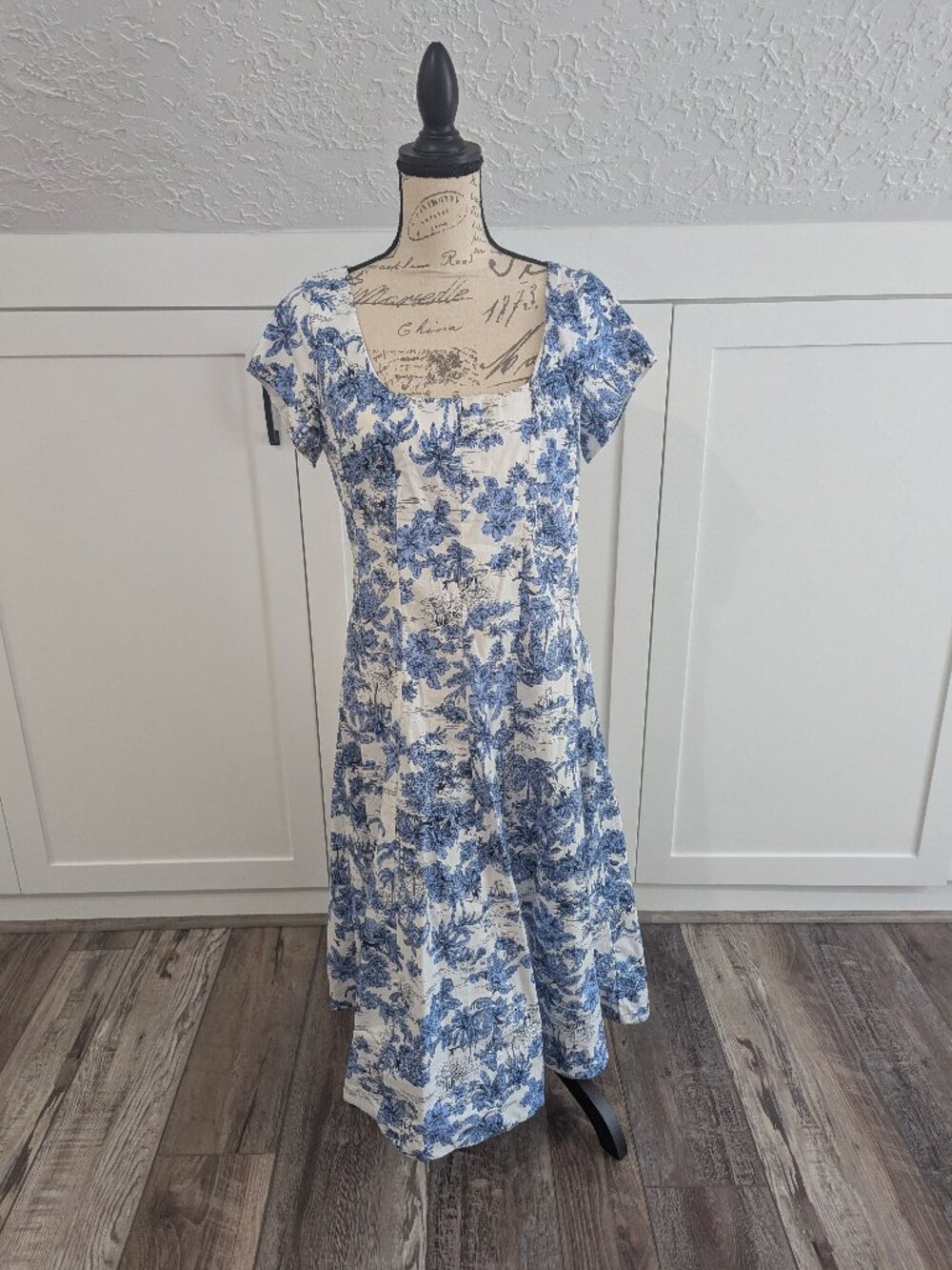 Joie Midi Dress Landscape Print